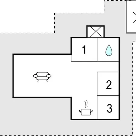 Dom wakacyjny Gorgeous In With Kitchen Sjolund